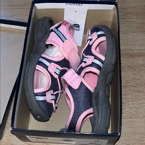 OshKosh B'gosh Pink and Navy Sandals for Outdoor Adventures. Size 10C